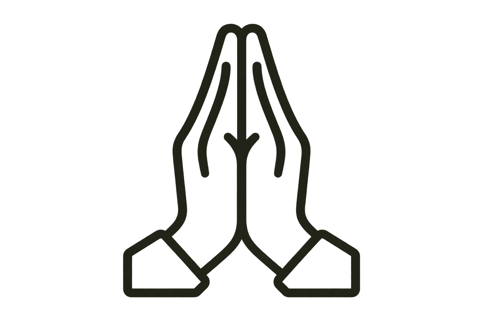 Two hands folded in prayer